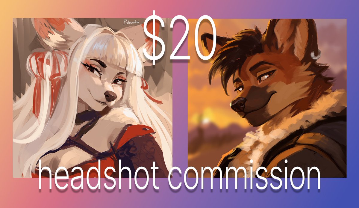 PolenchekART's tweet photo. Hii
I urgently open a headshot commission 
Cuz i need to raise money for treatment 

DM me if u interested or comment this post <3

#commission #YCH #headshot #portrait #furry #furryart https://t.co/7ZUvLHeMsH