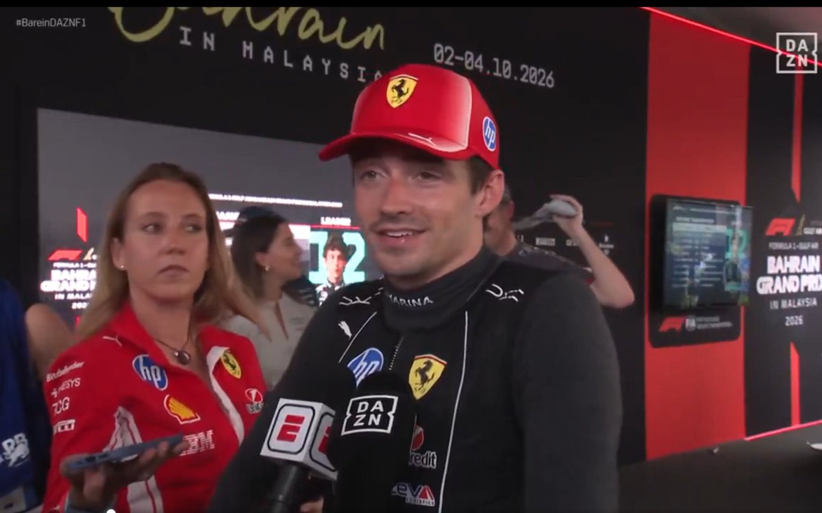 leclercsletters's tweet photo. "you started fourth, pitted four times, and finished fourth, how was that?"

🆑: not great, if i'm honest. wasn't the most enjoyable race

😭 thats an understatement https://t.co/RzRaVCrpU5