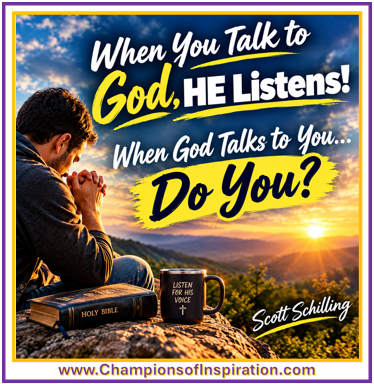 RealHawkeye8's tweet photo. Thought for the day...  

"When You Talk to God, HE Listens! When God Talks to You...Do You?”  

For more messages...check out the community at: https://t.co/fYsVd1XFUL 

Have a fabulous day... #dreamscometrue #livingthedream #legacy #success https://t.co/8LRPmskXWw