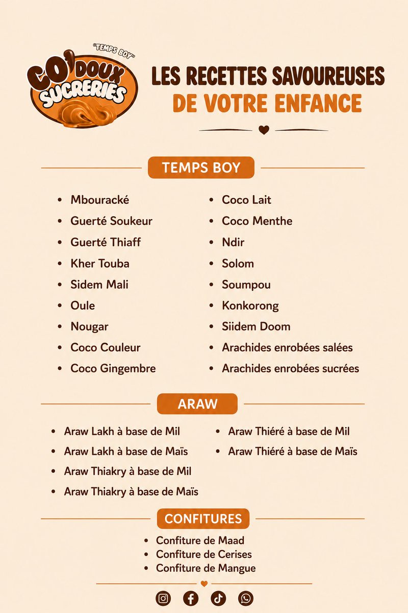 Co_DouxS's tweet photo. Les commandes sont ouvertes🤎
On livre partout heinnn n’hésitez même pas💃💃💃

Ecrivez moi au 781816975 https://t.co/0sLr9AxkBb