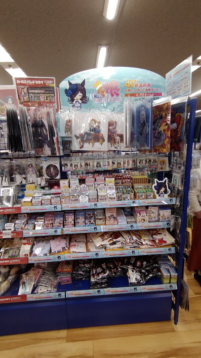 ybs809's tweet photo. アニメイトアバンティ京都は、ライスシャワー！

これも納得の選抜。
しかし京阪にはよく乗るのに、未だに京都競馬場に入ったことないな。

#ウマ娘
#アニメイトでウマ娘見つけた https://t.co/oTonbhqIjH