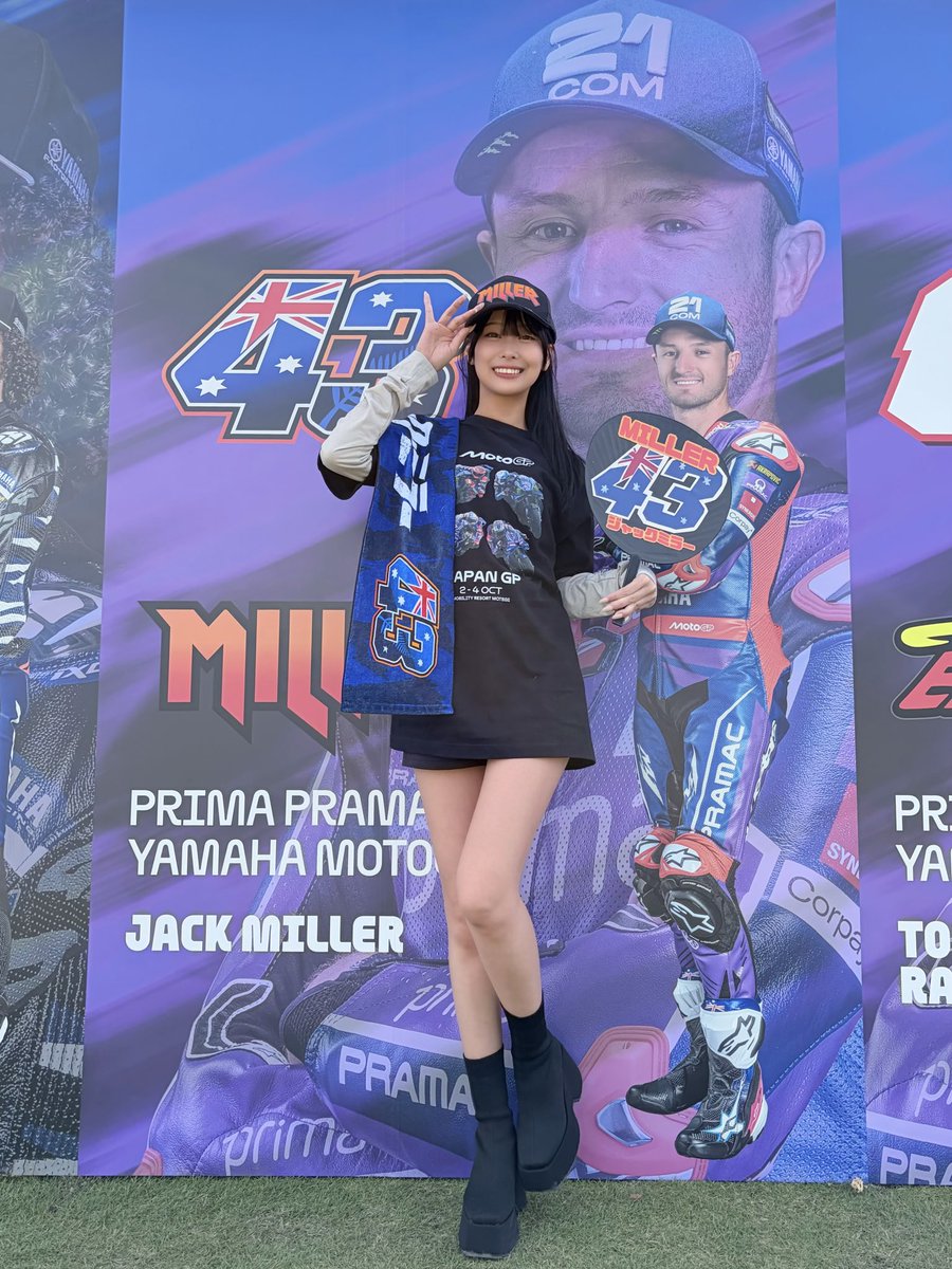 kusunokichan_'s tweet photo. #MotoGP 
#JapaneseGP 3日目💜

カートチャレンジで最高に皆を楽しませてくれるそんなエンターテイナーなところも、
レース中転倒してもコースに復帰して最後の最後まで走り続けてチェッカーを受けてくれたことも、
私の推しのジャックミラー選手が最高すぎる日本グランプリでした🇦🇺💙 https://t.co/3cAgpzuuj5