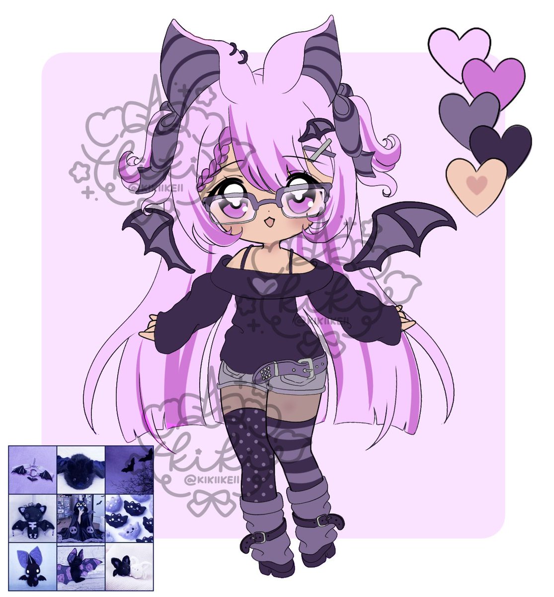 kikiikeii's tweet photo. spooky purple bat adopt open on vgen for £25 yayaayay ^.^ 🦇💜 https://t.co/slIqtGgkF7