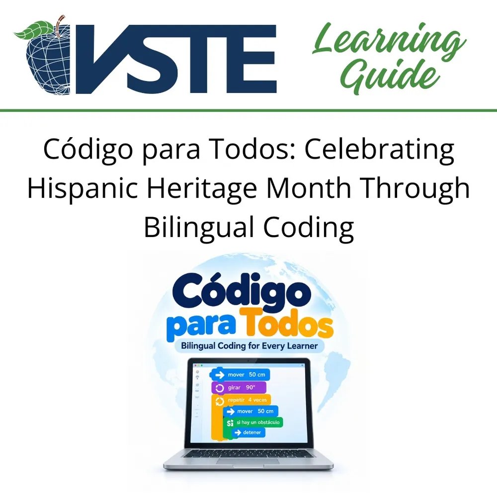 vste's tweet photo. VSTE Member Learning Guide:  

Código para Todos: Celebrating Hispanic Heritage Month Through Bilingual Coding https://t.co/Z6U1gNDW7d via https://t.co/gm2sSRwLNo

#HispanicHeritageMonth #Coding #Codificación https://t.co/aNCb9gguOS