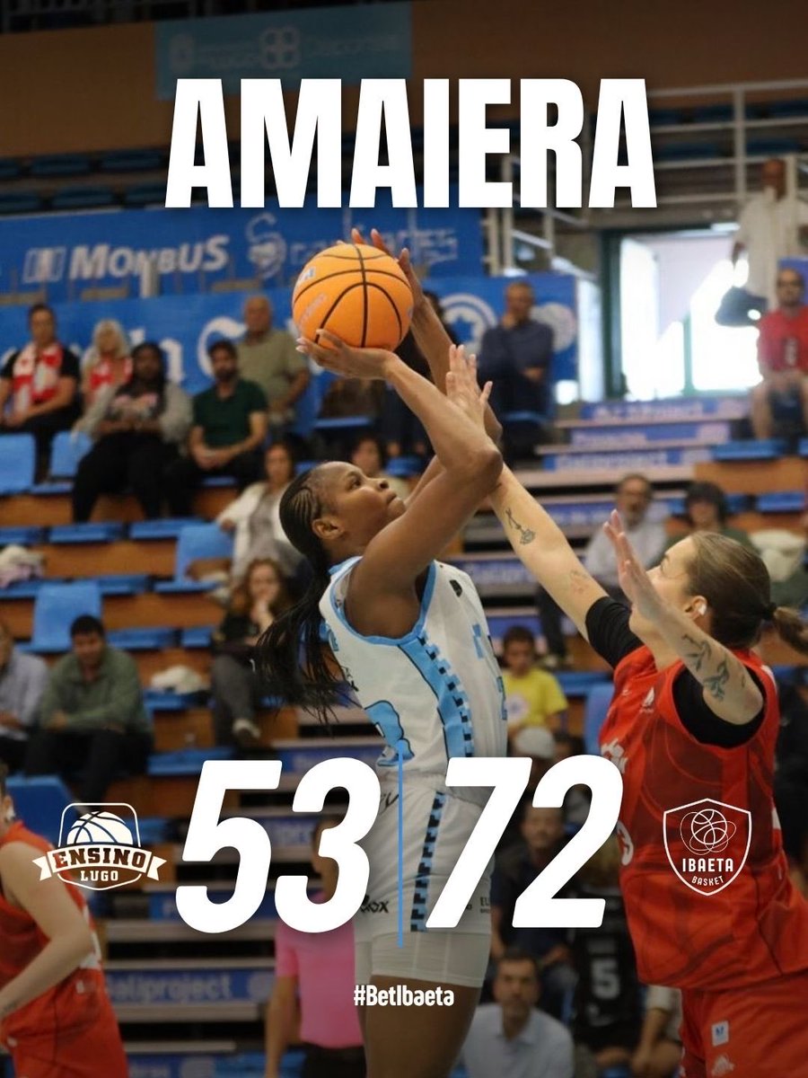 ibaetabasket's tweet photo. 🤍 GARAIPENAAAAAA 

📸 @EnsinoLugoCB 

#MiraiEuskotren #BetIbaeta https://t.co/6VtyDkPOAx