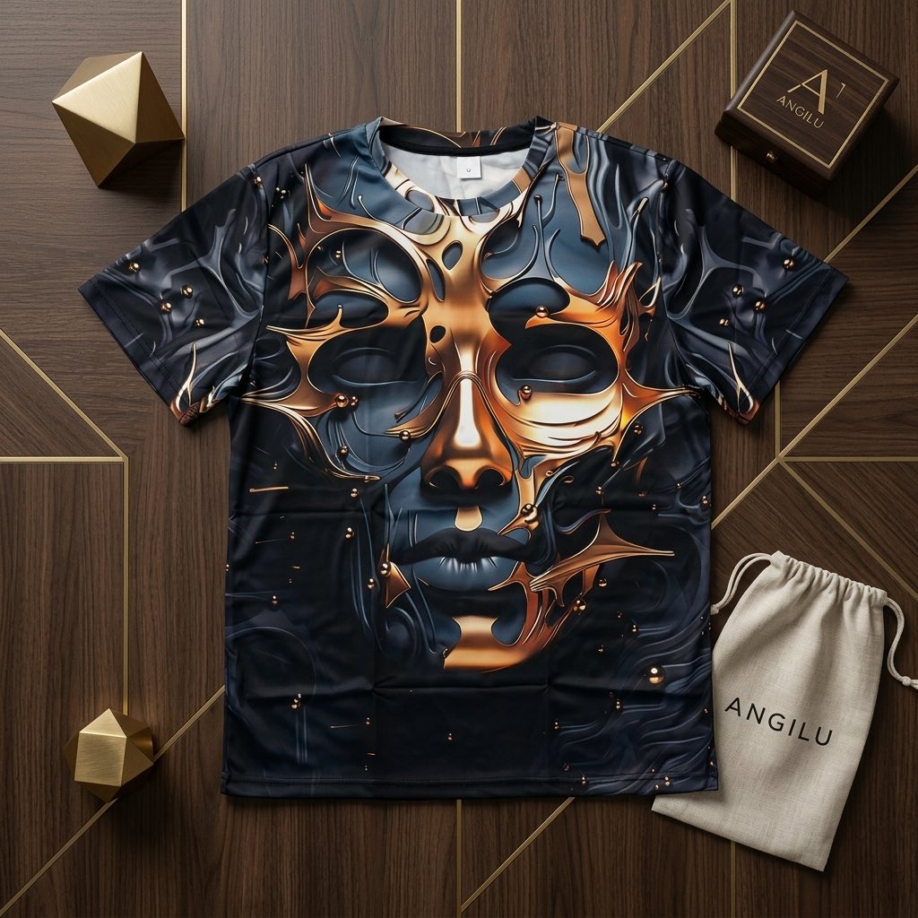 angilu_official's tweet photo. 3D Mystic Mask Fusion ANGILU Tee - Sculpted in detail!!!

Every curve.
Every reflection.
Every detail.

Not made to simply be worn.
Made to be photographed.

ANGILU-THE PHOTOGENIC YOU!! 📸📸

#ANGILU #ThePhotogenicYou #ForwardFashion
#3DGraphicDesign #3dfashion https://t.co/6FntZerA1r