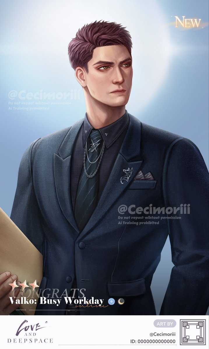 Cecimoriii's tweet photo. If I can’t have Valko in game, then I’ll draw the cards myself 🗣️Valko 3 stars card: Busy Workday 🐺💚
#BringValkoBack #全世界都爱敖尹 #ValkoIsLoved https://t.co/KaDqhQICeR