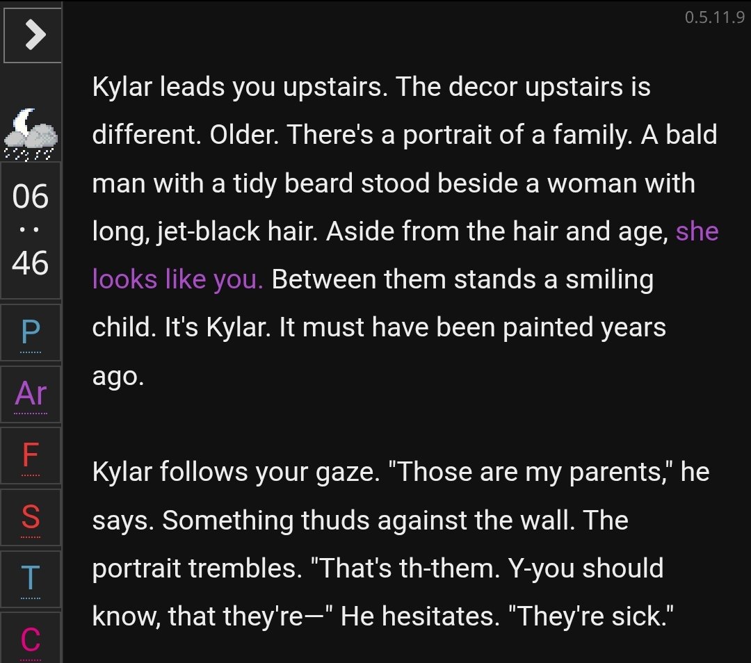 sirrisyd's tweet photo. @kaerarohyuaro @harumasakyun // kylar's abduction spoilers

i mean we literally resemble one of their parents (depending on PC's gender) so he's just desperately trying to prove freud right 😭😭😭 https://t.co/OpNi2RriGK