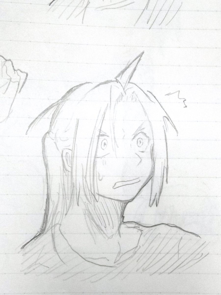 qsk3m's tweet photo. 成長?→→
（2枚目模写）アナログは苦手です　#キルシュトル展　 #ちょあーと　#閣下の肖像画 #ニキが謁見します https://t.co/NyaXBa2bin