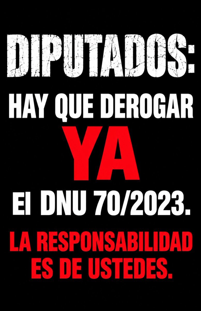ReLadyMary's tweet photo. Hay que derogar todo el DNU, no se conformen sólo con el artículo de la ley de tierras. https://t.co/8hvfpuPP2U