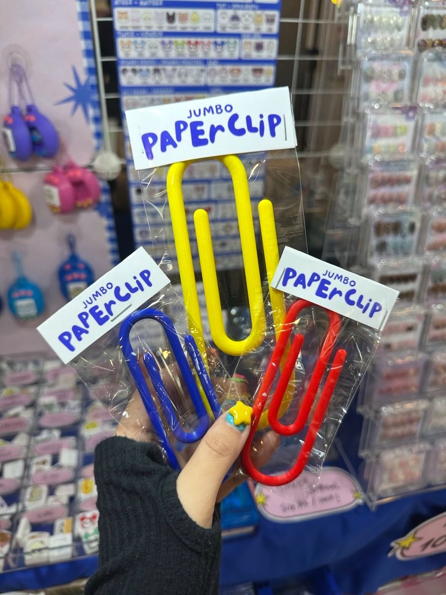 ichfuyu's tweet photo. PAPERCLIP SE JUMBO INI BUAT YANG SUKA DECO JOURNALING LUCU BGT🫠

warana biru, kuning, merah 🤩📎 https://t.co/GCmlp1W6jJ