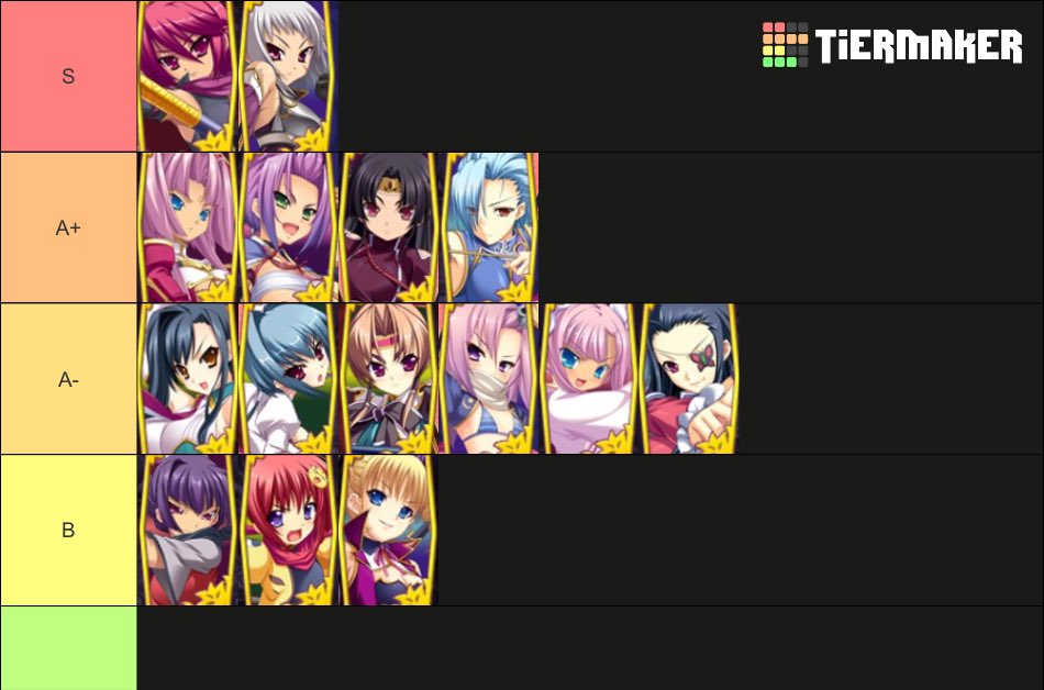emushi1212's tweet photo. Tier表作ってみてっていう話があったので、現役だった頃を思い出しながら作ってみました。燃料投下。 https://t.co/GTXtyFIaPE