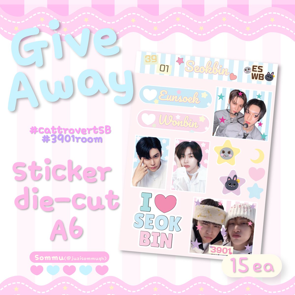 juzisommuqh's tweet photo. ໒꒱₊˚✧ pls kindly rt  𐬺✧𐬺 ⠀

 ⋆✴︎˚｡giveaway for @cattrovertSB 🐈🐈‍⬛ ♡

— ˗ˋ ୨୧ ˊ˗ — stickers A6  25 ea — ˗ˋ ୨୧ ˊ˗ —    

・。. date : 1O oct
・。. time : 14:20-15:20 

⋆꒰ঌ·𐙚·໒꒱⋆ pls rt &amp; show this post ⋆꒰ঌ·𐙚·໒꒱⋆ 

#CattrovertSB  #3901room https://t.co/w3I7QpoDUJ