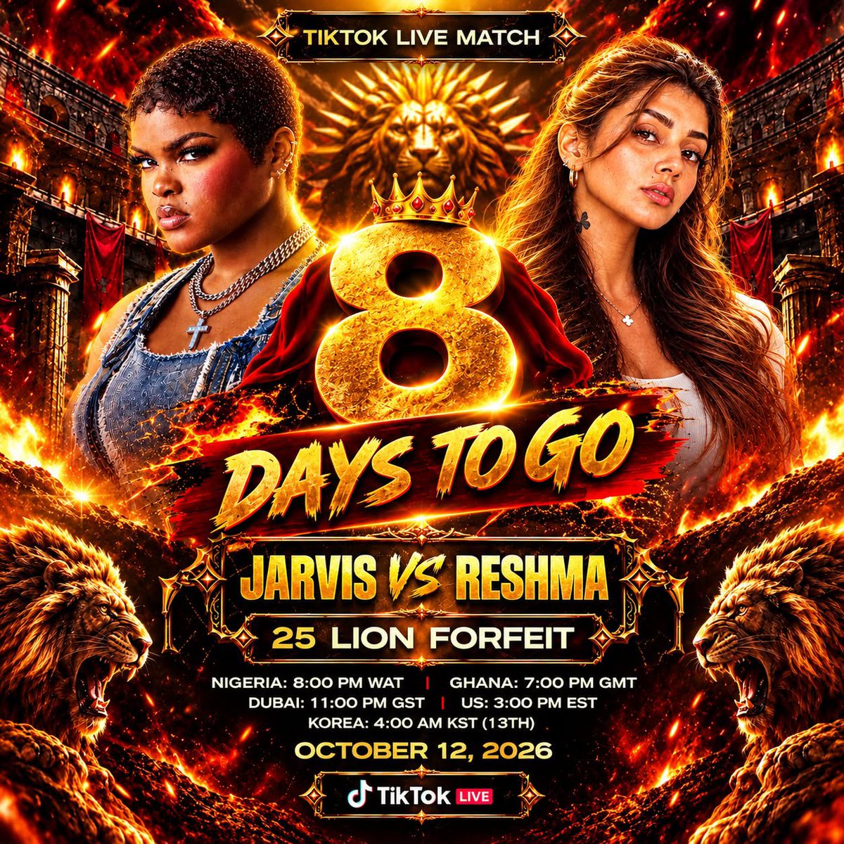 004Jadrolita's tweet photo. Guysss 8 days left 
Internet gonna shut down 
@Jarvis4R official match 
Which will come up October 12 
Who is active 🔥?
#Jarvis
#JarvisMatchDay
#TeamJarvis
@Swisscreat97966 https://t.co/r3wvb7fL1n