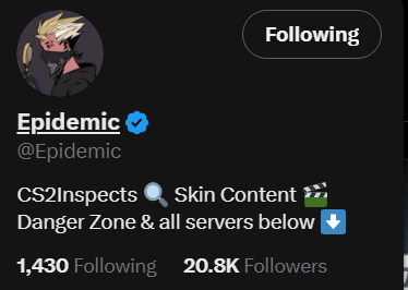 GameTillMorning's tweet photo. @Epidemic @lisskins Thank you!! https://t.co/EctFdqXBmu