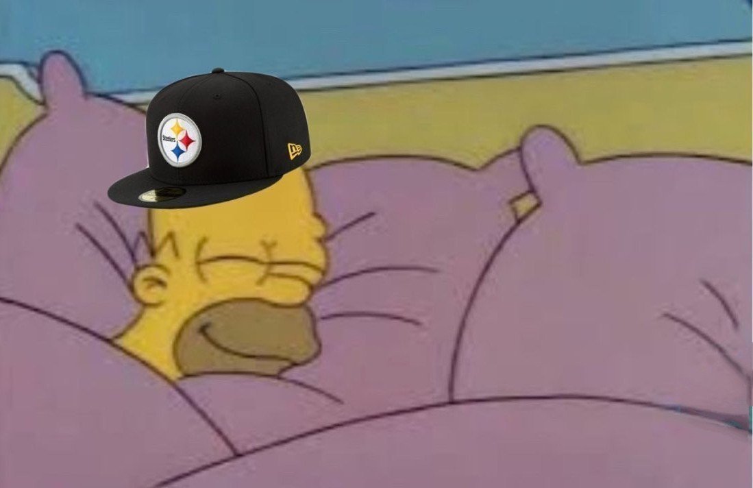 CamHeywardFan's tweet photo. How I slept last night knowing that the Steelers can't hurt me today. https://t.co/jewpQJhVyL