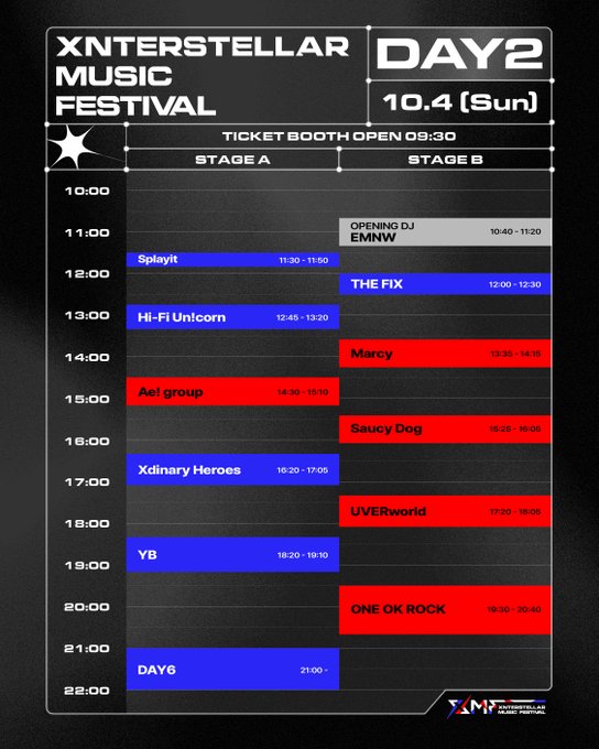 MatsuriWave_JP's tweet photo. 【XMF 2026】出演アーティスト
 
＼ ONE OK ROCK ／
 
TIMETABLE
19:30-20:40
 
XMF 2026のワンオク最高すぎた！Takaの圧巻の歌声とバンドの熱量がハンパなくて全身鳥肌！！🔥🎸
 
👀視聴方法はこちら
🔗https://t.co/1uhtfP0GJW
 
#ONEOKROCK
#XMF2026 #XMF 
#XnterstellarMusicFestival2026 https://t.co/1eMXGOOR5x