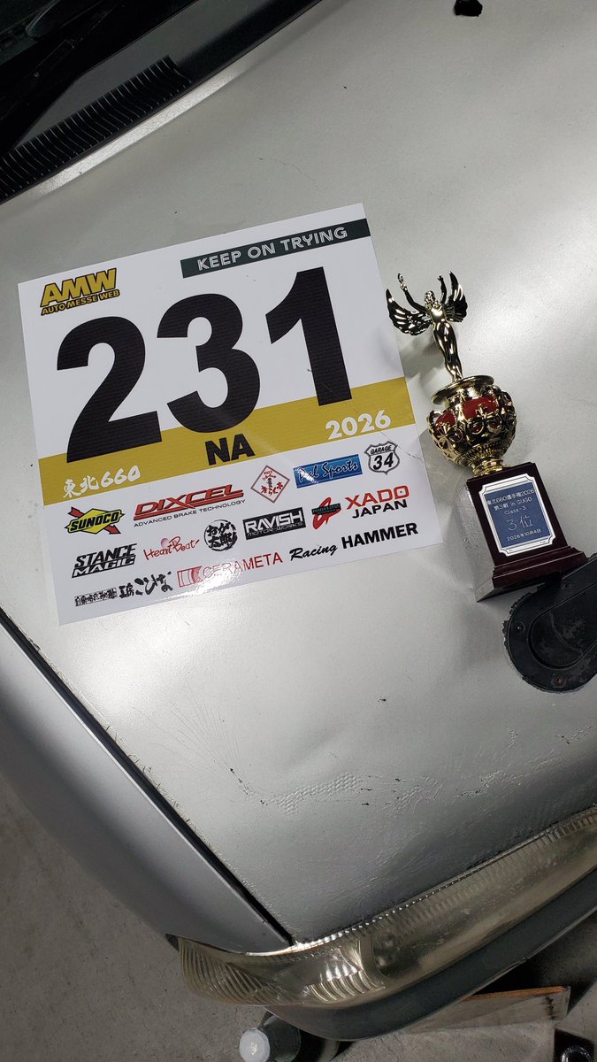 shu_231_'s tweet photo. 東北660選手権 第3戦
3Class  #231
ARY西THE王モータースアルト

予選4位▷▶決勝3位

今シーズンようやく表彰台へ上がることができました！

SUGOの自己ベストも更新！！

応援ありがとうございました！

 #東北660選手権
 #オートリサーチ米沢  #ARYRacing
 #西THE王モータース https://t.co/uRbqWUaWth