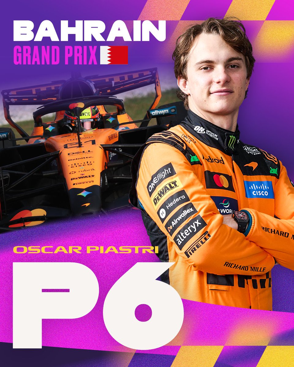 ausgrandprix's tweet photo. Fantastic drive, Oscar! 🤩

A tricky race on many fronts, but the Aussie comes away with a decent points haul in Malaysia 👏

#BahrainGP #F1 https://t.co/Q7jgvydWK8