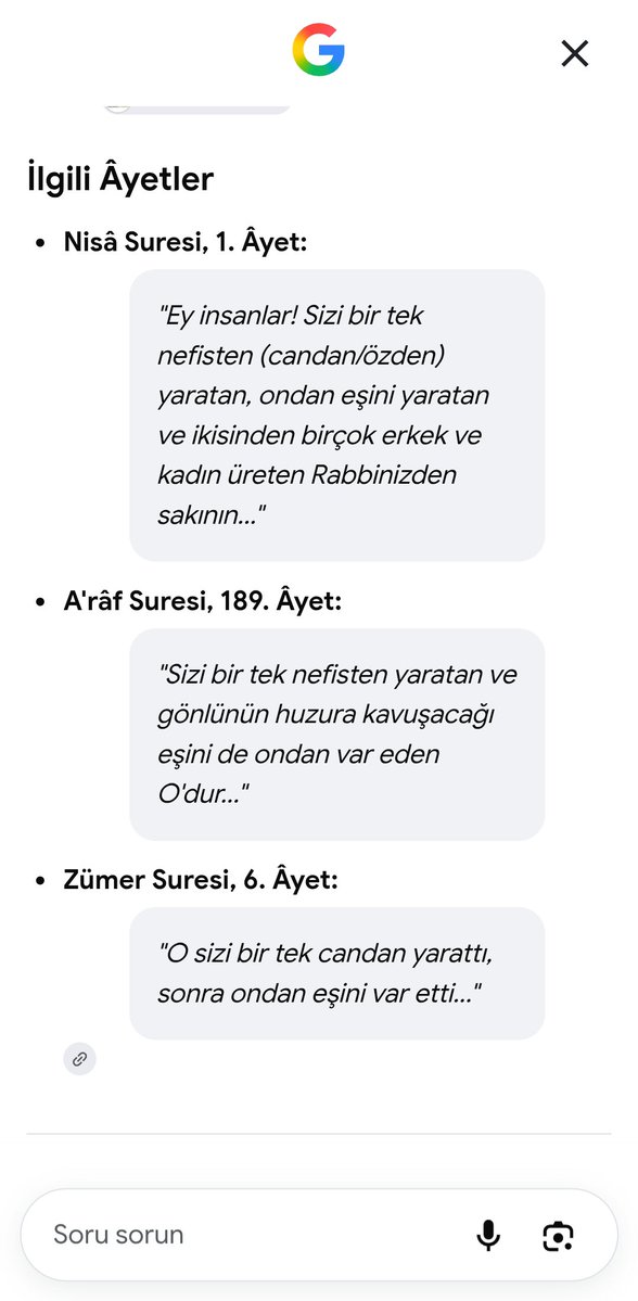 PuSaT1i's tweet photo. @feysam07 @GultenS7939 @YilmazFNK Burada bir Müslümanla din münazarası yapacak ismim yok ve kimseyle din tartışması yapmam ama bir çok ayeti kerime ve hadiste bu sabittir Mevzu ademin önce kadının sonra olması da degil yaratılış dizi sine rabbim nizamına inandım iman ettim https://t.co/8k5Am0pJDH