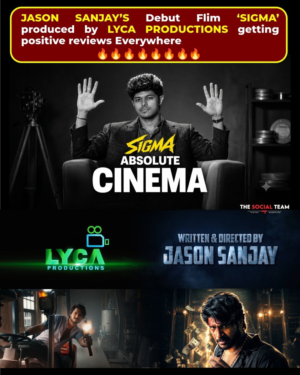 pawanism0k's tweet photo. A promising debut from Jason Sanjay with Lyca Productions backing it up. The poster has definitely created curiosity for #Sigma
#SigmaInCinemasNow @sundeepkishan 
@official_jsj https://t.co/ZuOfII5oWu