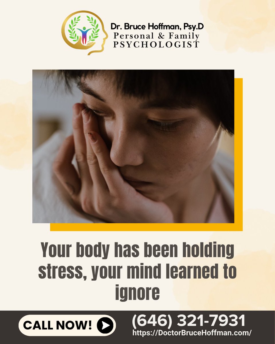 DrBruceHoffman's tweet photo. The tight chest and restless nights in Hempstead NY were never meant to be your baseline. The body keeps score long after the mind says it's fine. Call (646) 321-7931 to start listening to your body. #AnxietyTherapy #MentalHealthHempstead #DrBruceHoffman https://t.co/IBWAPhtkQ9
