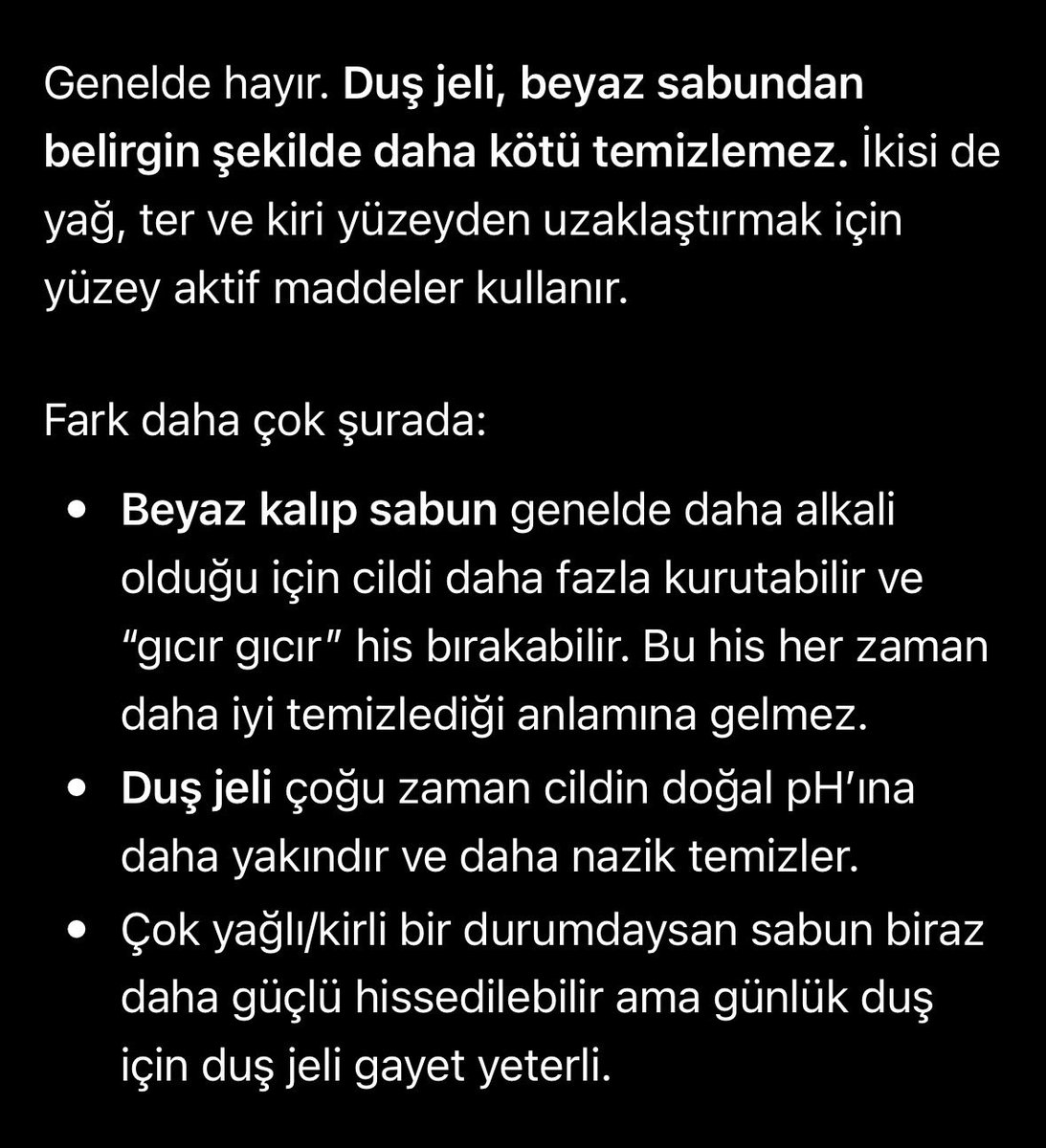 srndroplet's tweet photo. @Ceren_unicorn @defacedbylove ai a sorma şekline göre istediğin cevabı veriyor 🙃 sen cildinin ph dengesini bozmaya devam https://t.co/LUF85fJR9l