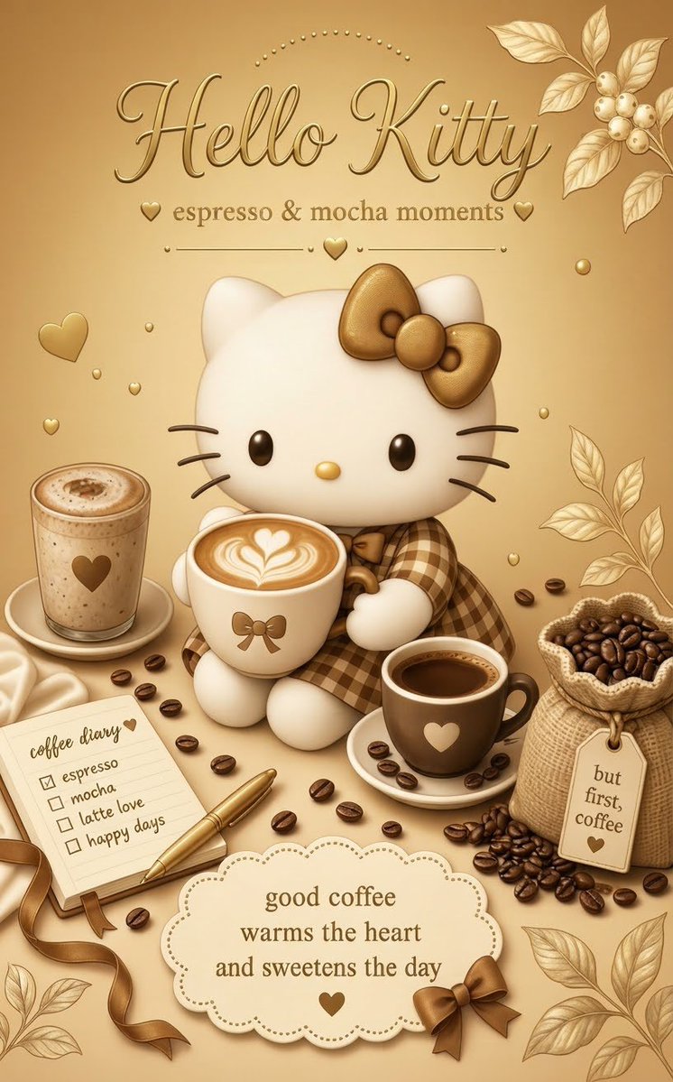 MacchiBby's tweet photo. ☀️ Good Morning, beautiful souls! ☕🤎✨

Wishing you a morning filled with peaceful moments, warm coffee, sweet energy, and little reasons to smile. 🍯🌹

Today’s vibe: espresso brown, honey gold &amp; a touch of deep rose pink. ☕🍯🎀

Take your time, protect your peace ☮️ https://t.co/UrysWQBb1h