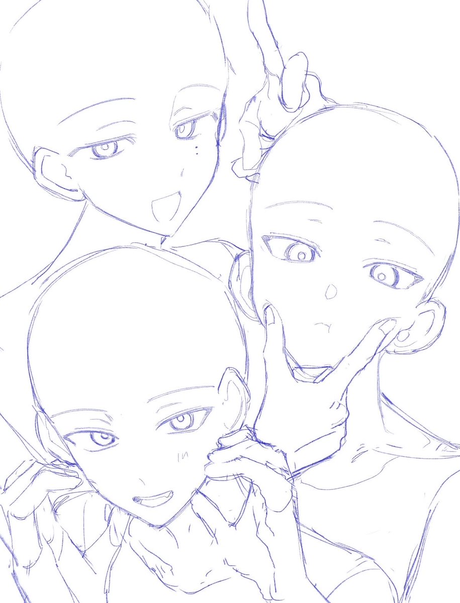 Y09852536's tweet photo. 參考的圖↓
本來打算三人都畫的，結果發現自己連一個人都畫不完😵‍💫
有空再補上 https://t.co/3xN1pb3g5b