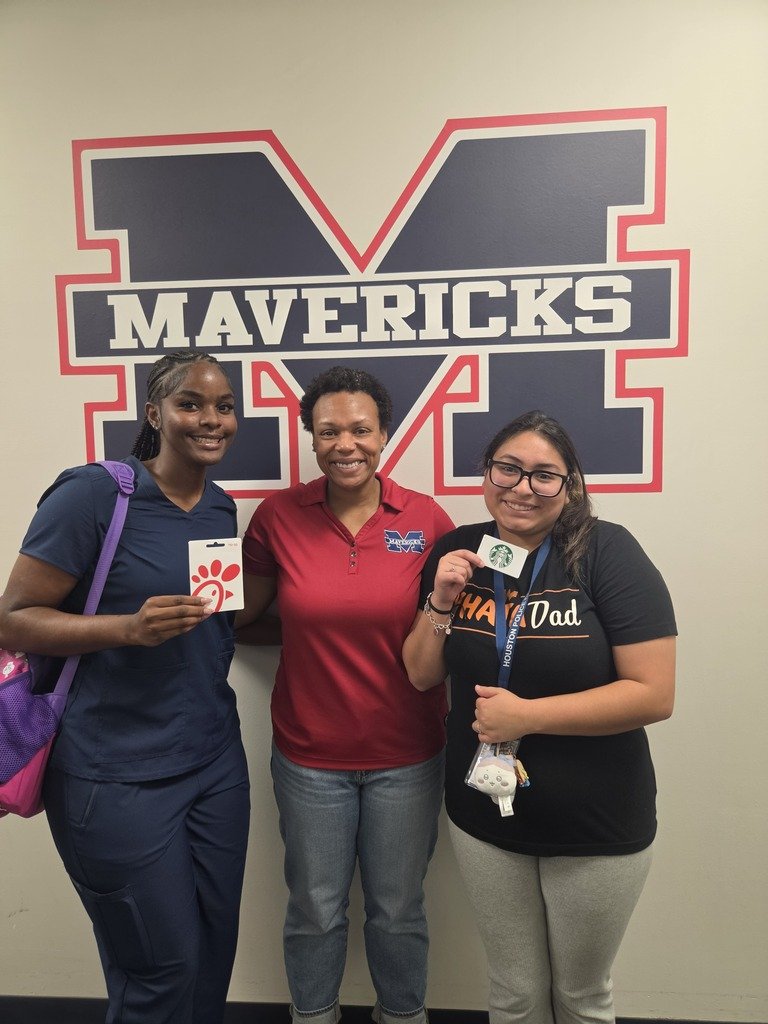 ManvelHS's tweet photo. Congratulations to our August Student Mavs of the Month and Senior Raffle Winners: Nicole and Skylar! https://t.co/U9Nmc4RK6Z