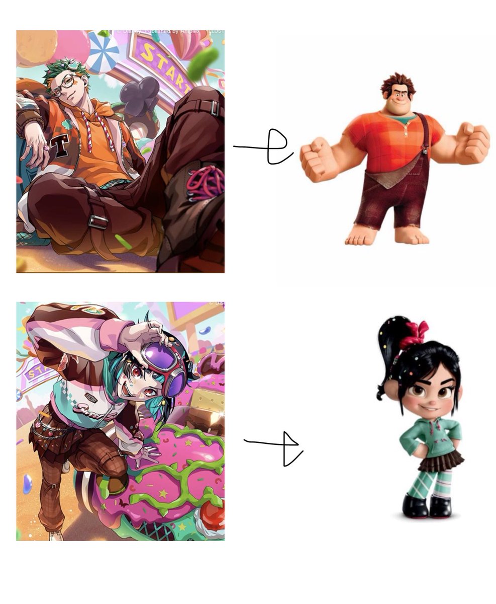 Hiems_Fragum's tweet photo. ツイステ新イベ、雑だけどこんな感じかな？
毎度のことだけどほんとにキャラデザを落とし込むのがうますぎる🍭🍬
#ツイチャンアベマ https://t.co/yHnHwwmGix