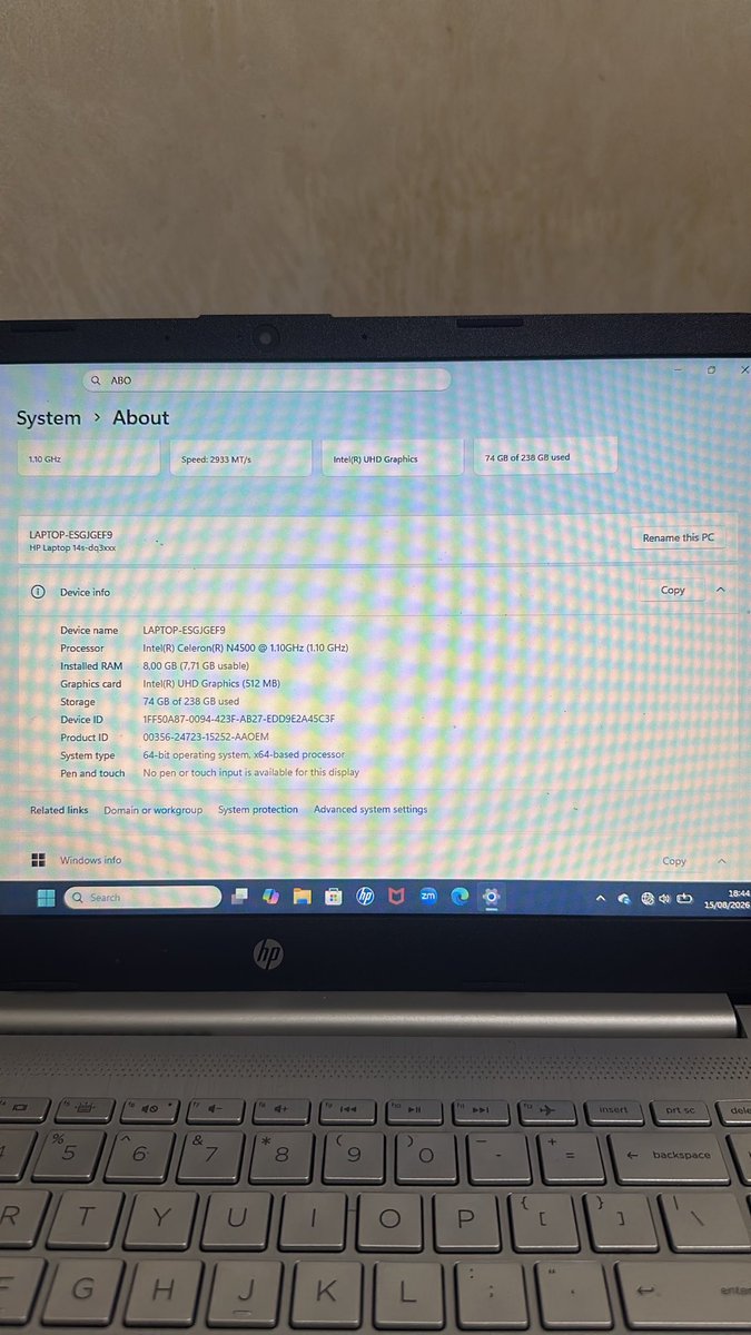 happielcyy's tweet photo. WTB WTS WTT

WTS laptop HEWLETT-PACKARD (HP) 14S PROCESSOR: CELERON N4500, RAM: 8, ROM: 256.
💸: 3,2 (nego)
dom: Sukabumi

pemakaian -+ 2th, minat serius, tanya2, bisa dm. 
#zonauangㅤ #zonabu #wts https://t.co/cfyLMbn4Nx