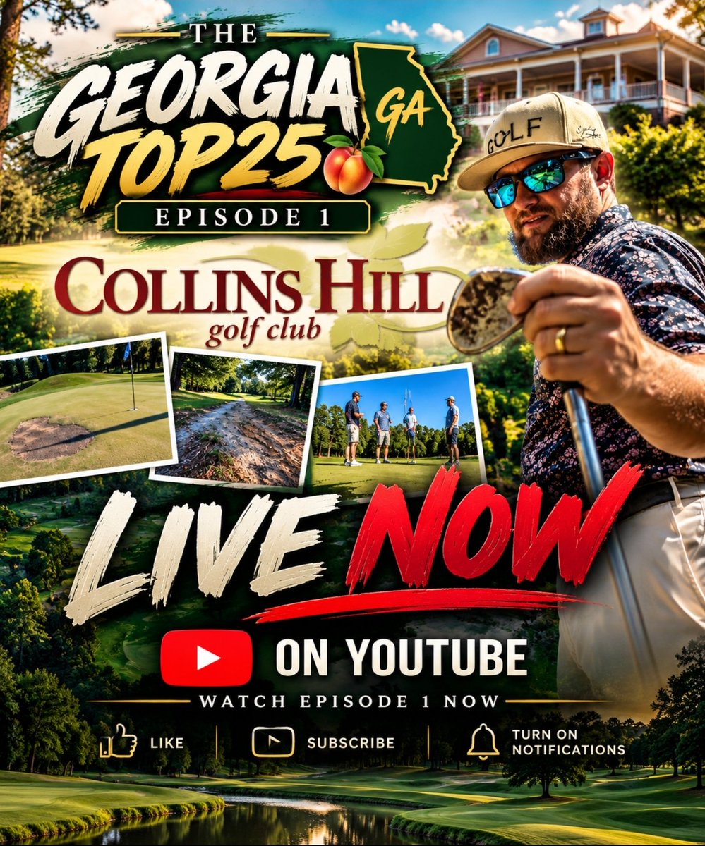 Ryan__Reeve's tweet photo. IT’S OFFICIALLY LIVE!!! 🍑⛳
#GeorgiaTop25 #GeorgiaGolf #TeeBoxTestimonies #CollinsHillGolf #Golf #GolfYouTube #GolfVlog #PublicGolf #GeorgiaGolfCourses #AverageGolfer #GolfCourseReview #AtlantaGolf #GwinnettGolf #GolfLife #GolfCommunity https://t.co/GexHU5CcNZ