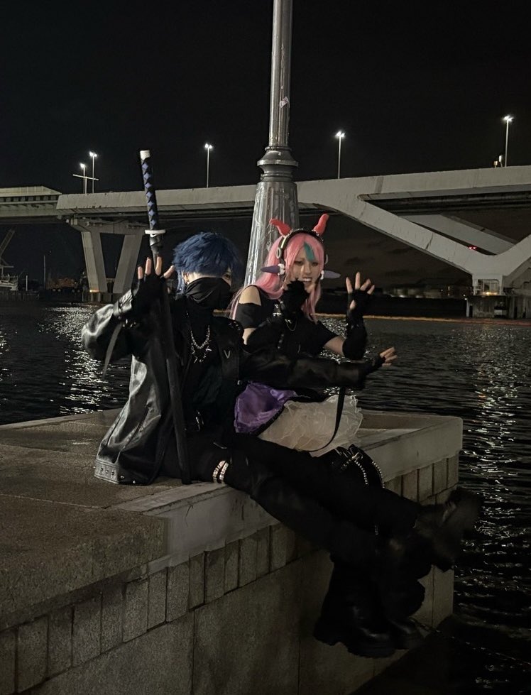 chromeeeel's tweet photo. ※ⓒⓡcos/無加工注意
離脱〜！！ほんまに一生交流できて楽しかったです🎶🥹沢山衣装褒めて貰えて神✨️頑張ってよかったねんばちゃ💕︎💕︎
#アコスタ岸和田カンカン https://t.co/Rbbxgn0YFK