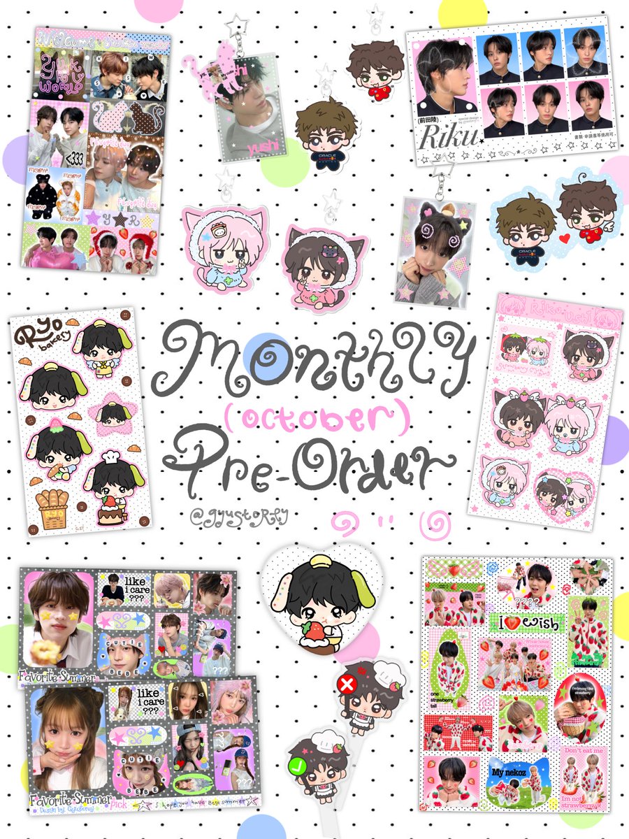 sonupaws's tweet photo. [ 🔁 &amp; 🩷 are vvv appreciated! ] 

Gyustorey Monthly Pre-order open! 
🔗 https://t.co/drQBV0s9Kn
Close po 15 October 

🍒 get yours now!🐬🗯️ https://t.co/0KbVZGgsFX
