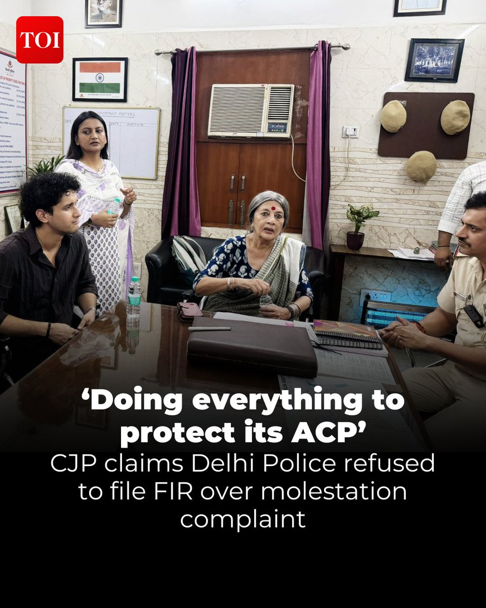 timesofindia's tweet photo. The Cockroach Janata Party (CJP) on Sunday alleged that Delhi Police refused to register an FIR against ACP Vivek Bhagat over a molestation complaint, claiming officers cited an ongoing Crime Branch investigation.

Details here 🔗https://t.co/WgdI0ZnYQZ
Tap into nonstop news coverage with the TOI App 👉 https://t.co/ogFaRsVinV

#CockroachJanataParty #CJP #DelhiPolice #Delhi #ACPVivekBhagat #FIR #DelhiNews #IndiaNews