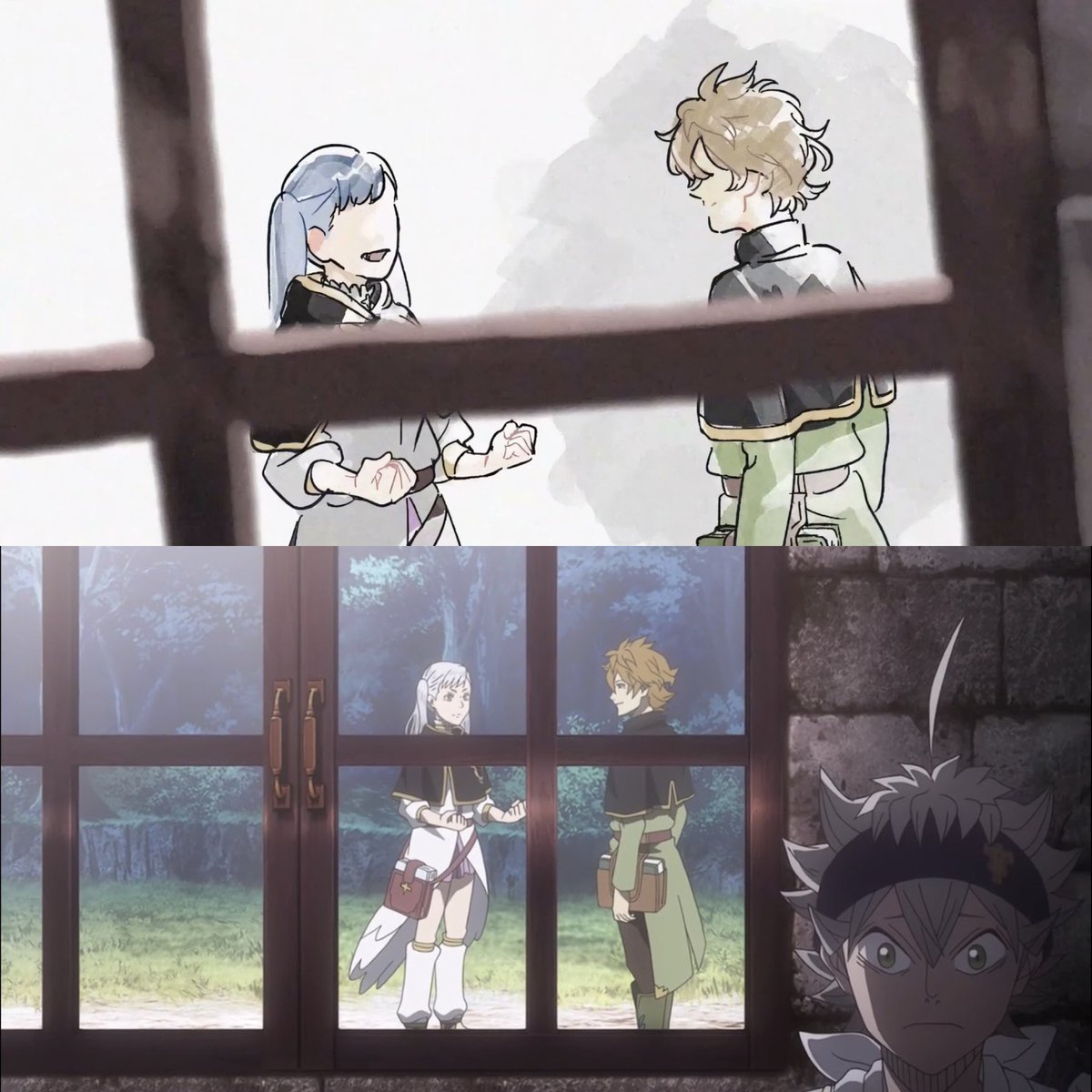 BCloverActuFR's tweet photo. Les visuels de l’ending qui revisitent tous les moments clés du parcours d'Asta, vus à travers ses yeux. 🥲 https://t.co/ISChS2Mn6Y