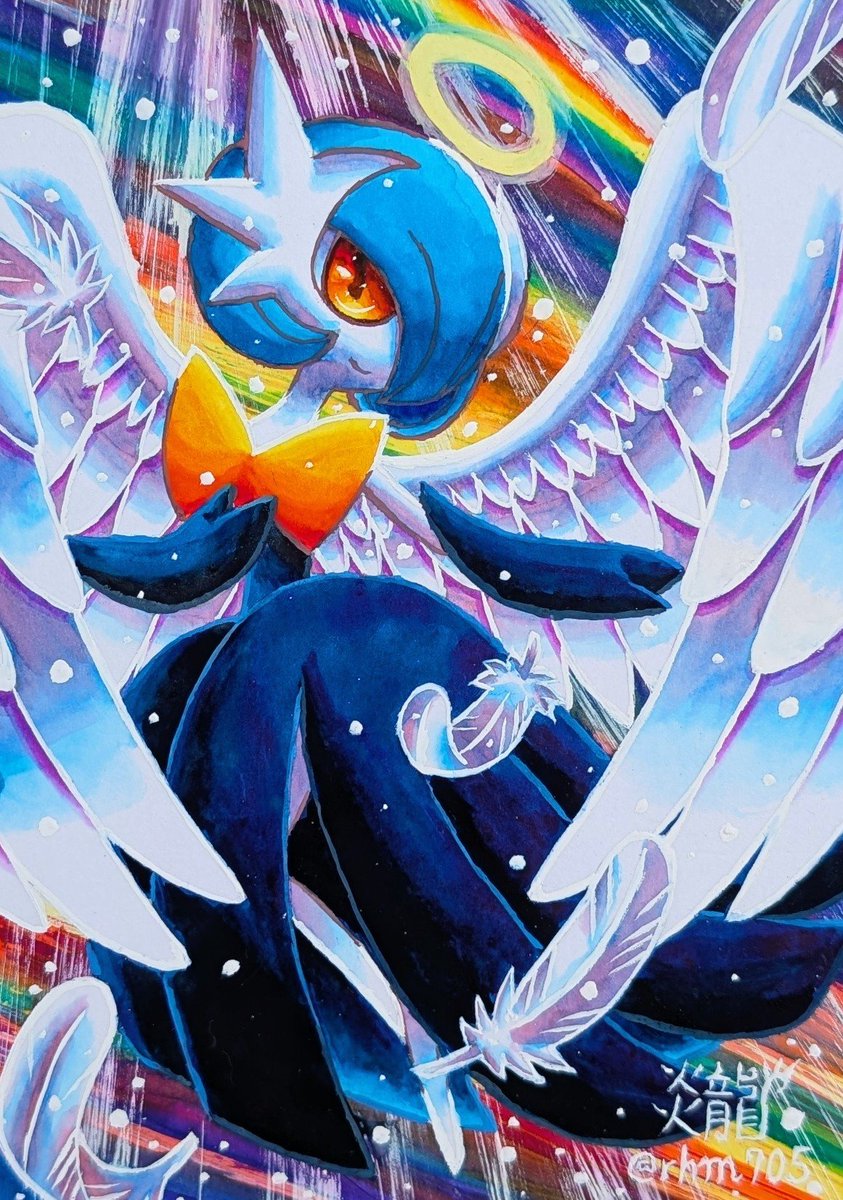 rhm705's tweet photo. Gardevoir✨
メガサーナイト✨🪽🌈
色違い💫
#ポケモン天使化
#ポケモンイラスト
#pokemonfanart https://t.co/UfZIWb4G2s