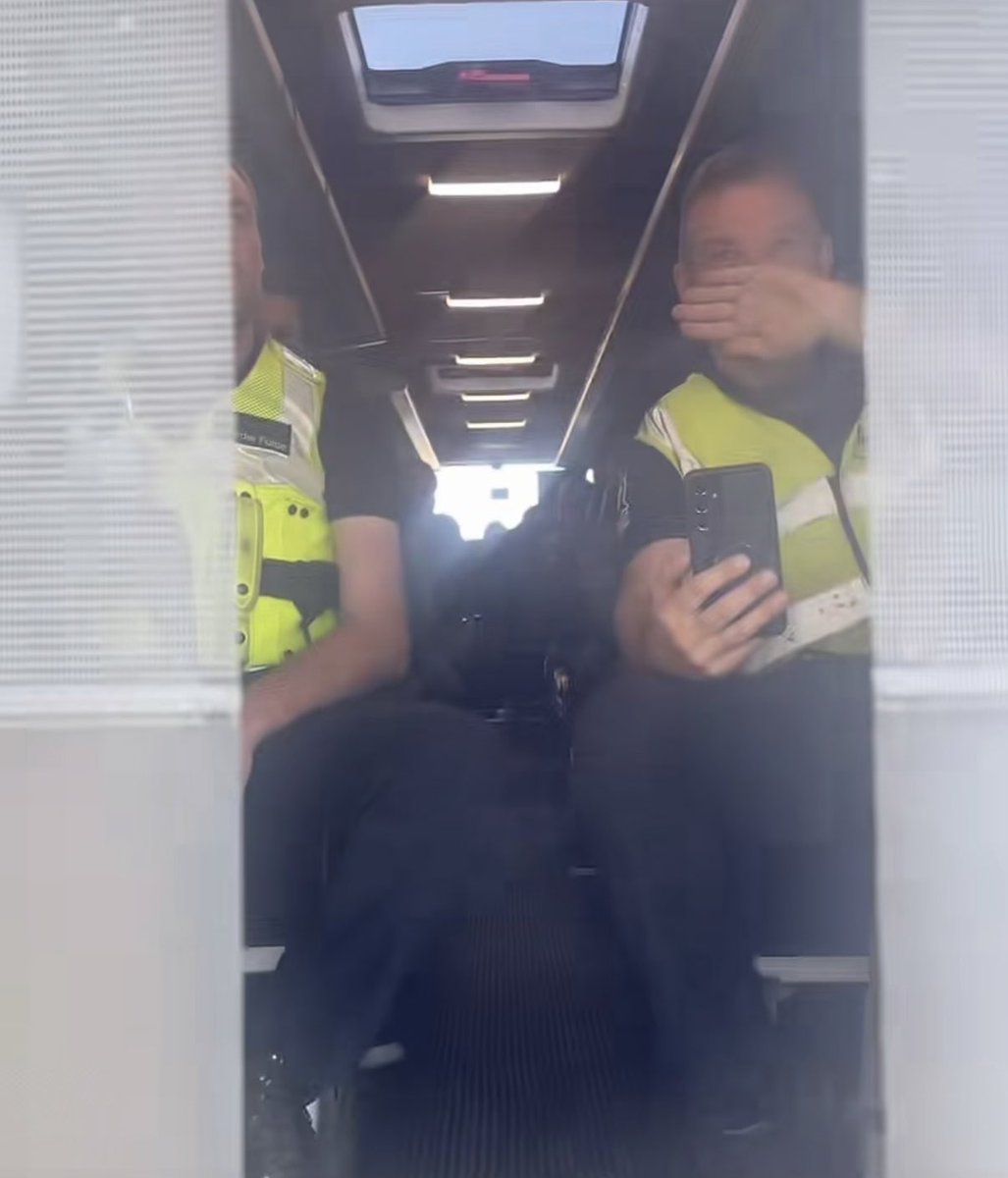UK_Dispatch_'s tweet photo. BREAKING 🚨: Watch as locals in Dover manage to stop a coach in Dover and expose what’s inside 

The drive gets angry and the sun blinds get immediately turned on

dockblockerbsp - TikTok https://t.co/iBdry92boU