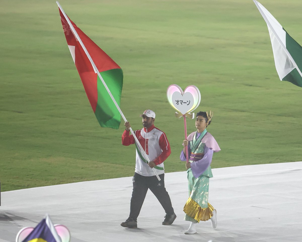 OmanOlympics's tweet photo. 📸| وفد #سلطنة_عُمان يشارك في حفل ختام دورة الألعاب الآسيوية الـ20 الذي أقيم مساء اليوم بملعب بالوما ميدزوهو الرياضي في #ناغويا. 🇴🇲👏🏻

#ناغويا2026 | #AichiNagoya2026 https://t.co/QBXslL30Te