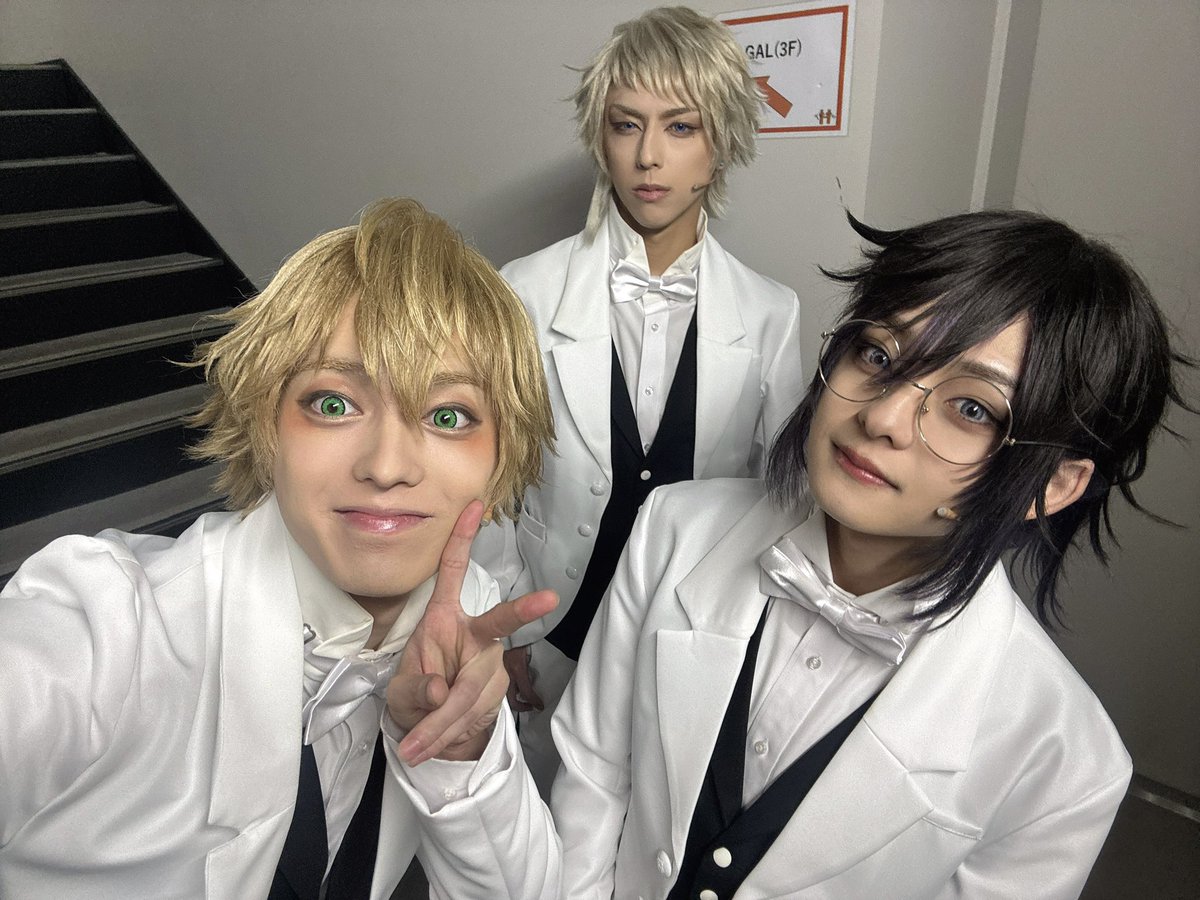 yokoyama_kazan's tweet photo. パンミュ3日目
ありがとうございました。

エリオットとリーオ

この2人が大好きでたまらない日々😆
明日はしっかり休んで

残りの公演みんなで乗り切るぞおおおー！！
#パンミュ https://t.co/wVweXnPv22