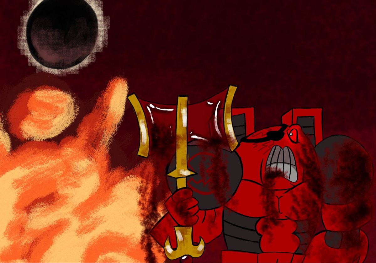 r1dd3xx's tweet photo. This is my psycho warrior oc, ash
He likes cracking skulls and being a badass!

#fanart #spaceking #oc https://t.co/u1DqTJVpHn