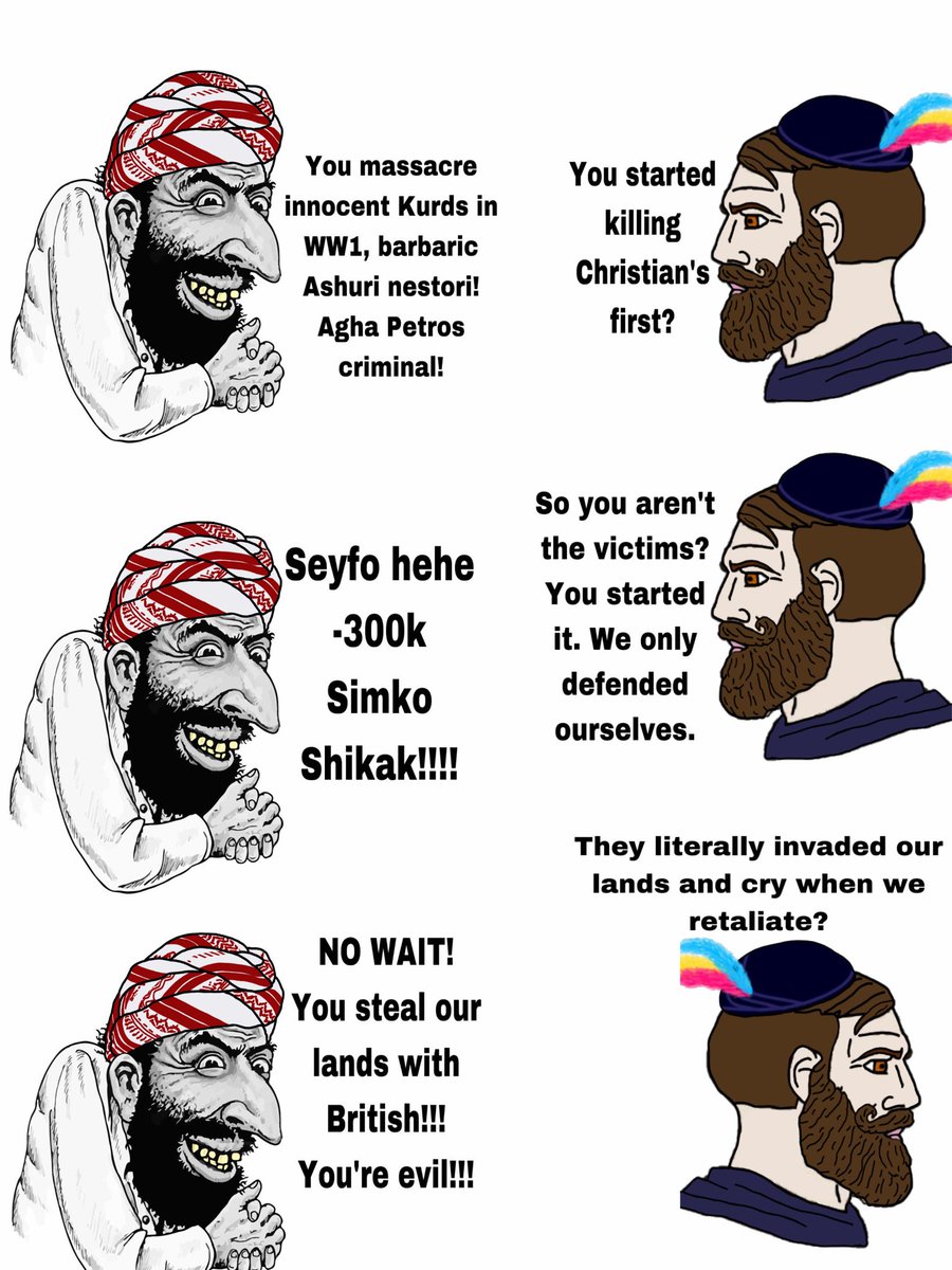 Issac26595059's tweet photo. @GEnoughh20358 @cohenkurdi @AssyrianKirkuk @AshurLegacy We’re still here lol. Last time I checked your leader died like a bitch https://t.co/hhWcL3OoiW