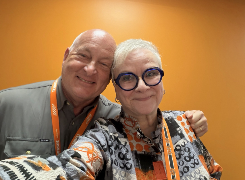 SHSUPresWhite's tweet photo. Thrilling weekend at my alma mater @utknoxville. Great to see dear friend senior VC/VP of the UT Institute of Ag @KC4UTIA, hear &amp; see the fabulous marching band, &amp; get the FB win. Thanks, again, @UTCCI Dean @josephmazer for hosting. Thanks to UT for a transformative education. https://t.co/Wd9GVkzPhc