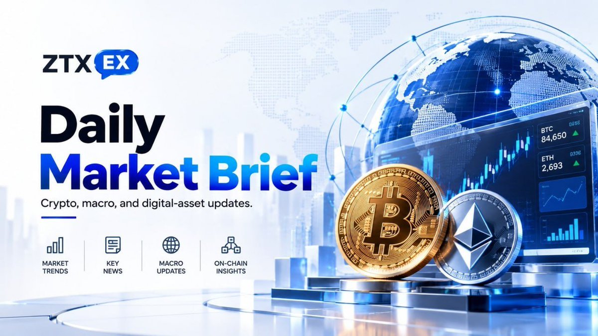 ZTXEX_Global's tweet photo. 🥳 ZTXEX Daily Crypto News Highlights

🗓 October 4, 2026

1️⃣ Bitcoin gave back part of Friday’s jobs-driven rally. BTC briefly moved above $87K after weak U.S. employment data reduced expectations for an October Fed hike, but later traded back around the $84K–$85K area. ETH similarly cooled to roughly $2,680, keeping both majors inside their recent ranges rather than confirming a breakout.

2️⃣ Bitcoin and Ether ETF flows continued to diverge. Preliminary data for the Sept. 28–Oct. 2 week showed U.S. spot Bitcoin ETFs with about $82.9M of net inflows, while spot Ether ETFs recorded roughly $118M of net outflows. Friday figures were still incomplete for some BlackRock funds when reported, so the weekly totals remain provisional.

3️⃣ Weak U.S. jobs data strengthened the case for a Fed pause. September payrolls rose only 29,000 versus 90,000 expected, unemployment increased to 4.2%, and July-August payrolls were revised down by a combined 60,000. Treasury yields initially fell and markets reduced expectations for another Fed rate increase in October—a potentially supportive liquidity development for risk assets, including crypto.

4️⃣ India may move toward tighter oversight of crypto transactions. A parliamentary panel examining the sector is considering recommendations for stricter transaction monitoring and broader consultations on the country's digital-asset legal framework, adding another important regulatory development for one of the world's largest crypto user markets.

💵 BTC consolidation · BTC/ETH ETF-flow divergence · Fed pause expectations · Global regulatory scrutiny

🎆 What to watch next: With U.S. markets closed for the weekend, attention shifts to whether BTC can reclaim and sustain the $86K–$87K zone when institutional liquidity returns, whether Ether ETF outflows persist, and how Treasury yields respond to the softer labor data. The interaction between inflation concerns, energy prices and expectations for the Fed's October meeting remains the key macro variable for crypto risk appetite. 

#ZTXEX #CryptoNews #Bitcoin #BTC #Ethereum #ETH #CryptoMarket #BitcoinETF #EthereumETF #ETFInflows #Stablecoin #GENIUSAct #FederalReserve #CryptoRegulation #DigitalAssets #Blockchain #CryptoUpdate #MarketUpdate #BTCNews #ETHNews