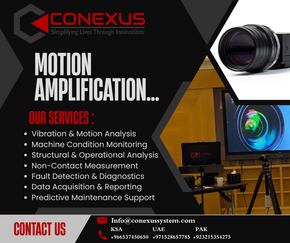 ConexusE's tweet photo. #VibrationAnalysis #ConditionMonitoring #Inspection #CBM #Conexus #TestandMeasurement #APM #Technologies #RDI #RDITechnologies #MOTIONAMPLIFICATION #Safety #MotionAmplification #Technology #MA #IrisM #IrisMX #IrisCM #IrisExplorer #Reliabiltey #PredctiveMaintenance https://t.co/1cW7bqNpsX