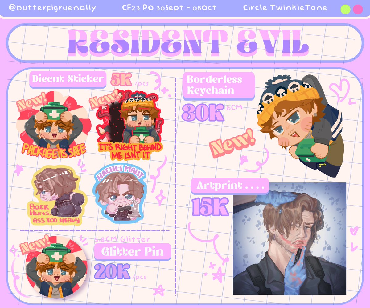 nalbutterfigure's tweet photo. [💜&amp; 🔁 are appreciated]
Nally's #CMPR7 Catalog &amp; #CF23 PO + GA is open ‼️

🗓️ PO Period 4 - 10 Oct
💌 OTS Both Days &amp; Mail
⭐️ JJK, Demon Slayer, LADS, Dispatch, PANDAVVA, RE, Mouthwashing 
🔗 https://t.co/pbY1TKQFlc

Rules GA ⬇️ 🎁
(3/9)
#comifuro23 #cf23catalogue #comipara7 https://t.co/NQzDwOUo36