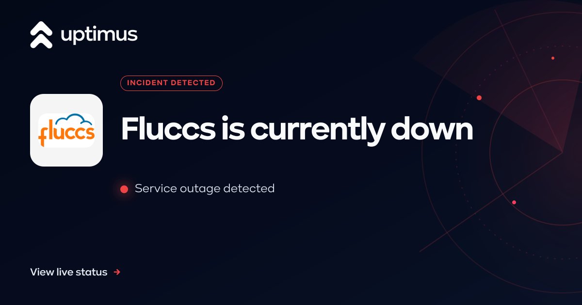UptimusApp's tweet photo. Fluccs status update: Security Update on https://t.co/QkbXbendV8.
#Fluccs #ServiceStatus https://t.co/2Vdf3h6TKd