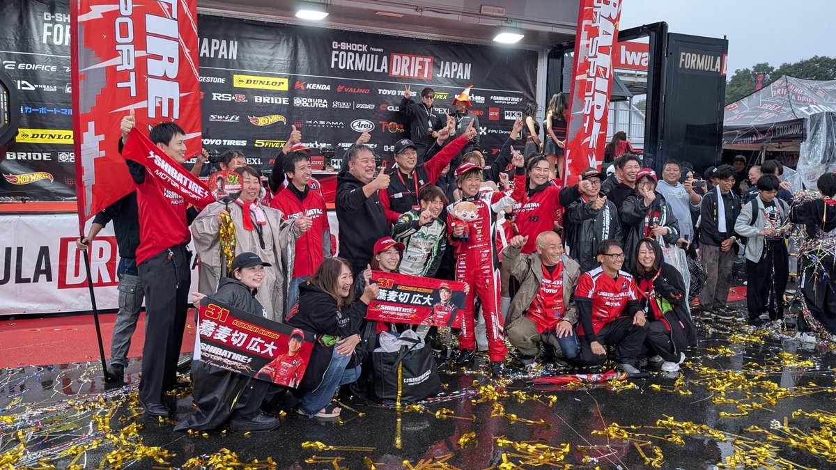 MSFormulaOne's tweet photo. 2026 FD JAPAN Rd6 岡山

蕎麦切 広大 選手
SHIBATA RACING TEAM
FDJ FINAL 優勝🏆️
シーズンチャンピオン👑
おめでとうございます！🎉

#FDJ
#シバタイヤ 
#VeilSide
#amewheels
#トラスト企画 https://t.co/QPhvs2cYfG