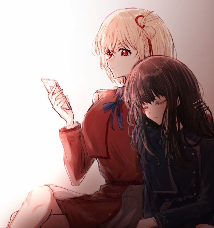 raikou104's tweet photo. 寝ちゃったたきなちゃん起こさないようにしてる所に近づいてしまったモブの視界図 https://t.co/dD5Uk7aGBs